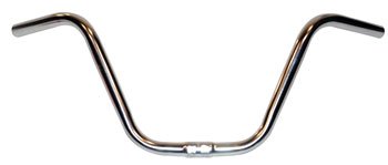 Wald 870 Hi-Rise Cruiser Bike Handlebar (24.5-Inches Wide, Chrome, 9.5-Inch Rise) - Gasbike.net
