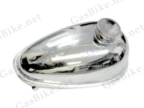 Chrome Gas Tank 2.5L - Gasbike.net