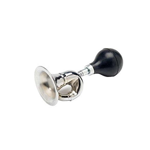 XLC Bugle Horn, Chrome Plated w/ Black Bulb - Gasbike.net