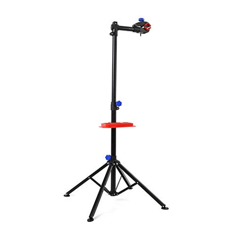 MVPOWER Pro Mechanic Bike Repair Stand Adjustable Height Bicycle Maintenance Rack Workstand With Tool Tray, Telescopic Arm Cycle - Gasbike.net