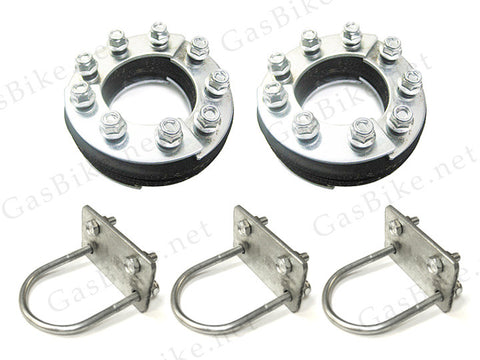 Universal Mount (3x) and Pineapple Bushing Kit (2) Combo - Free Shipping - Gasbike.net