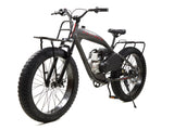 PHATMOTO™ ALL TERRAIN Fat Tire 2021 - 79cc Motorized Bicycle with Hilliard Clutch (Matte Graphite) - Gasbike.net