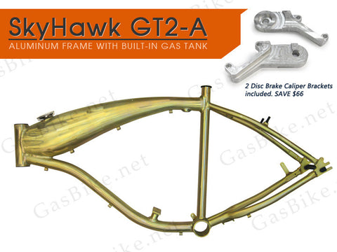 SkyHawk GT2-A Aluminum Frame with Disc Brake Caliper Brackets - Gasbike.net