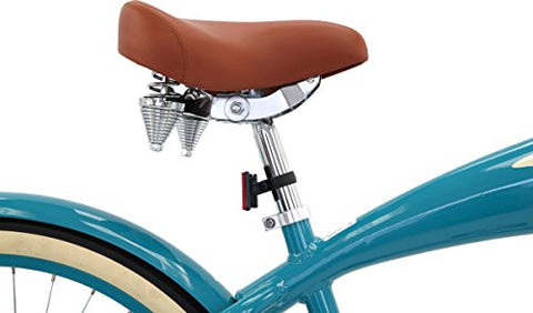 Columbia Superb 5 Star, 26-Inch Men's Retro Beach Cruiser Bike, Teal - Gasbike.net