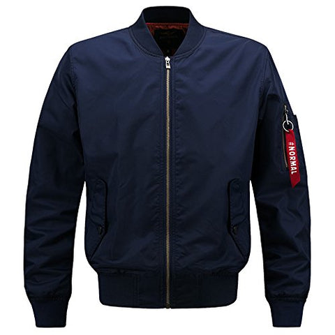 HANQIU Mens Outdoor Lightweight Army Military Flight Bomber Jackets Windbreaker - Gasbike.net