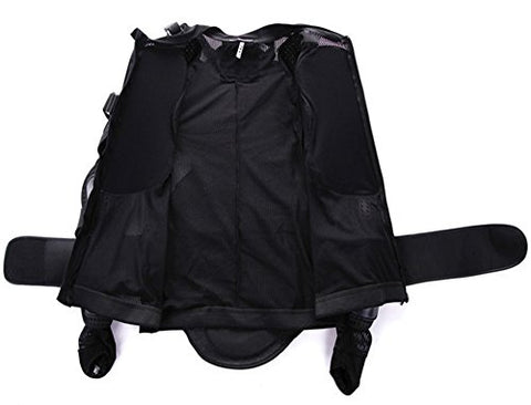 Webetop Mens Mesh Motorcycle Protective Jacket With Armor Full Body Spine Chest Shoulder Arm Protector Gear for Motorbike Motorcross Racing MTB Black M - Gasbike.net