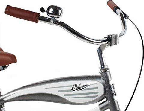 Columbia Superb 5 Star 26-inch Men's Retro Beach Cruiser Bike, Grey - Gasbike.net