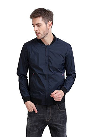 YIDI Men's Casual Classic Slim Bike Motorcycle Coat Outwear Long Sleeve waterproof Bomber Jacket - Gasbike.net