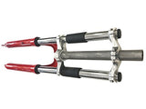 Bicycle Red fork 26" and 1 1/8" headset Combo - triple tree suspension fork w/double shoulder-gas motorized bike - Gasbike.net