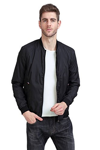 YIDI Men's Casual Classic Slim Bike Motorcycle Coat Outwear Long Sleeve waterproof Bomber Jacket - Gasbike.net