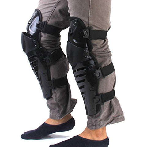 Knee Support Guard Protector Safety Pad for Motorcycle Motobike Motocross Racing Rider Extreme Sports Protective Gear - Black - Gasbike.net