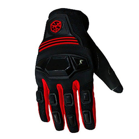 CRAZY AL’S SCOYCO MC24 Motorcycle Gloves Sports Protective Gear Shock Resistant Padded Full Finger Safety Breathable Motorcycle Gloves (M, Black) - Gasbike.net