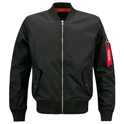 HANQIU Mens Outdoor Lightweight Army Military Flight Bomber Jackets Windbreaker - Gasbike.net