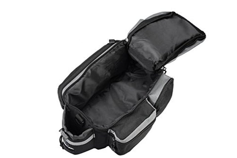 Runytek Bicycle Roswheel Rear Seat Trunk Bag Handbag Bag Pannier Black - Gasbike.net