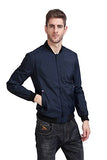 YIDI Men's Casual Classic Slim Bike Motorcycle Coat Outwear Long Sleeve waterproof Bomber Jacket - Gasbike.net