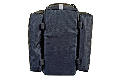 Bushwhacker® Mesa Trunk Bag Black - w/ Rear Light Clip Attachment & Reflective Trim - Bicycle Trunk Bag Cycling Rack Pack Bike Rear Bag - Gasbike.net