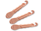 Bike Tire Lever - Premium Hardened Plastic Levers to Repair Bicycle Tube - Must Have Tool Kit for Road Bicyclist - Set of 3 - 5 Colors Available (Black / Silver / Gold / Pink / Red) - Gasbike.net