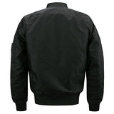 HANQIU Mens Outdoor Lightweight Army Military Flight Bomber Jackets Windbreaker - Gasbike.net