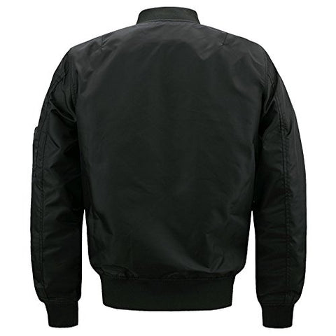 HANQIU Mens Outdoor Lightweight Army Military Flight Bomber Jackets Windbreaker - Gasbike.net