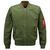 HANQIU Mens Outdoor Lightweight Army Military Flight Bomber Jackets Windbreaker - Gasbike.net