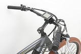 Onway 26" 7 Speed Powers Assist Electric Bicycle Lithium Battery Motorized Ebike, 500w Powerful Bike Rear Motor, Hidden Lithium Battery, LED bike Light, Brown Tire for Beach Snow Riding - Gasbike.net