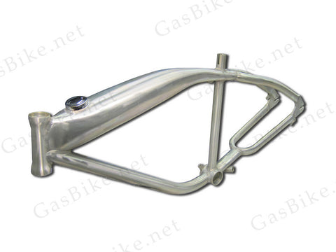 Gasbike GT Aluminum Bike Frame With Built-in Gas Tank - Non-Polished - Gasbike.net