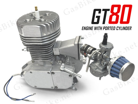 GT80 Pro Racing ENGINE ONLY 66cc/80cc- 4.5 HP with Ported Cylinder - Gasbike.net