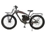 PHATMOTO™ ALL TERRAIN Fat Tire 2021 - 79cc Motorized Bicycle with Hilliard Clutch (Matte Graphite) - Gasbike.net