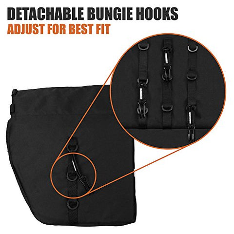 BV Bike Bag Bicycle Panniers with Adjustable Hooks, Carrying Handle, 3M Reflective Trim and Large Pockets - Gasbike.net