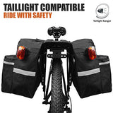 BV Bike Bag Bicycle Panniers with Adjustable Hooks, Carrying Handle, 3M Reflective Trim and Large Pockets - Gasbike.net