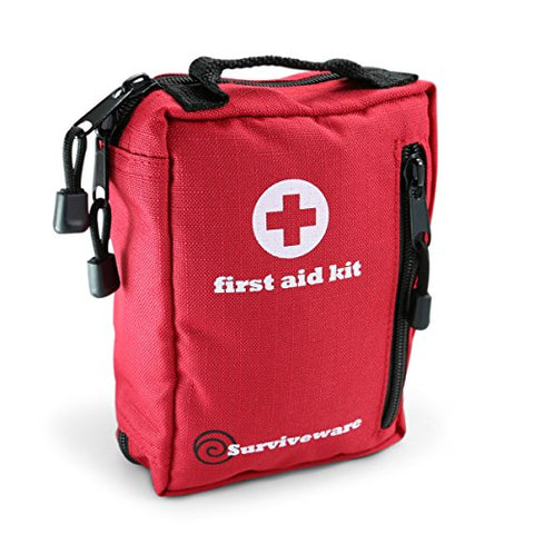Small First Aid Kit for Hiking, Backpacking, Camping, Travel, Car & Cycling. With Waterproof Laminate Bags You Protect Your Supplies! Be Prepared For All Outdoor Adventures or at Home & Work - Gasbike.net