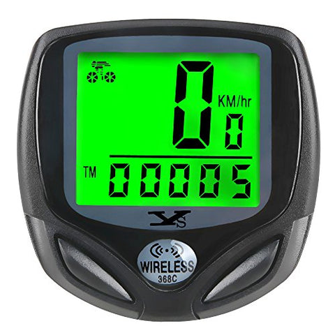 Bicycle Speedometer and Odometer Wireless Waterproof Cycle Bike Computer with LCD Display & Multi-Functions by YS - Gasbike.net