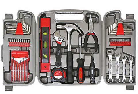 Apollo Tools DT9408 53 Piece Household Tool Set with Wrenches, Precision Screwdriver Set and Most Reached for Hand Tools in Storage Case - Gasbike.net