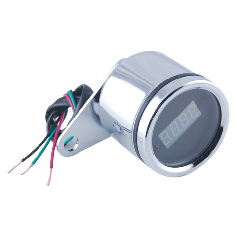 60mm Motorcycle Red Digital Tachometer Gauge 0-13000RPM - Gasbike.net