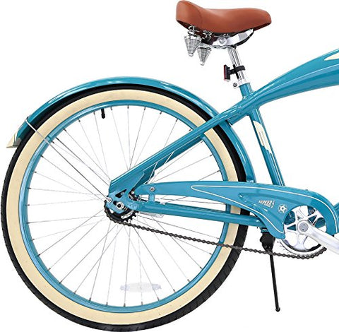 Columbia Superb 5 Star, 26-Inch Men's Retro Beach Cruiser Bike, Teal - Gasbike.net