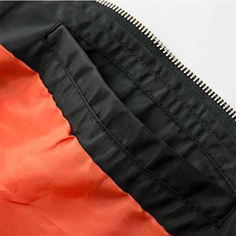 HANQIU Mens Outdoor Lightweight Army Military Flight Bomber Jackets Windbreaker - Gasbike.net