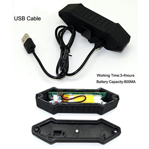 Bike Taillight 100 Lumens LED Taillight USB Rechargeable with Wireless Remote Turn signals Laser Beams for Moutain Bike BMX Bike Road Bicycle and Hybrid Bike - Gasbike.net