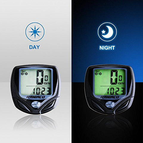 Raniaco Bike Computer, Original Wireless Bicycle Speedometer, Bike Odometer Cycling Multi Function - Gasbike.net