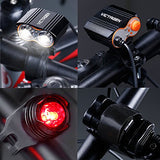 Victagen Bike Front Light,Super Bright Waterproof Bicycle Headlight,USB Rechargeable 2400 Lumens Road Bike Headlamp With Tail Light,Easy To Install LED Flashlight for Cycling,Commuting,Riding - Gasbike.net