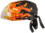 ZANheadgear 100% Cotton Road Hog Flydanna Bandanna, Wavy American Flag - Gasbike.net