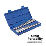 Neiko 10288A Master Hex Bit Socket Set, S2 Steel | 32-Piece Set | SAE and Metric - Gasbike.net