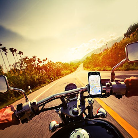 Widras New Bike Mount and Motorcycle Cell Phone Holder 2nd Generation For iPhone X 8 7 7s 6 6s 5 5s Plus Samsung Galaxy S5 S6 S7 S8 Note or any Smartphone GPS Mountain Road Bicycle Handlebar Cradle - Gasbike.net