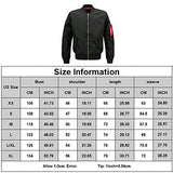 HANQIU Mens Outdoor Lightweight Army Military Flight Bomber Jackets Windbreaker - Gasbike.net
