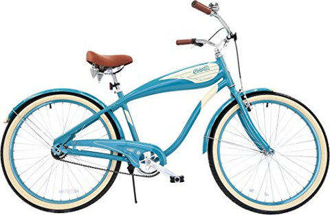 Columbia Superb 5 Star, 26-Inch Men's Retro Beach Cruiser Bike, Teal - Gasbike.net