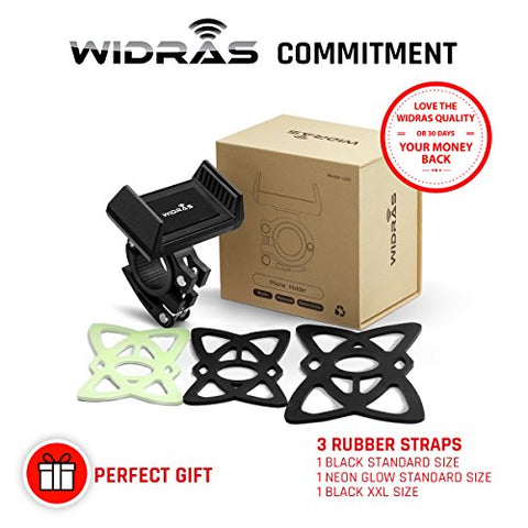 Widras New Bike Mount and Motorcycle Cell Phone Holder 2nd Generation For iPhone X 8 7 7s 6 6s 5 5s Plus Samsung Galaxy S5 S6 S7 S8 Note or any Smartphone GPS Mountain Road Bicycle Handlebar Cradle - Gasbike.net