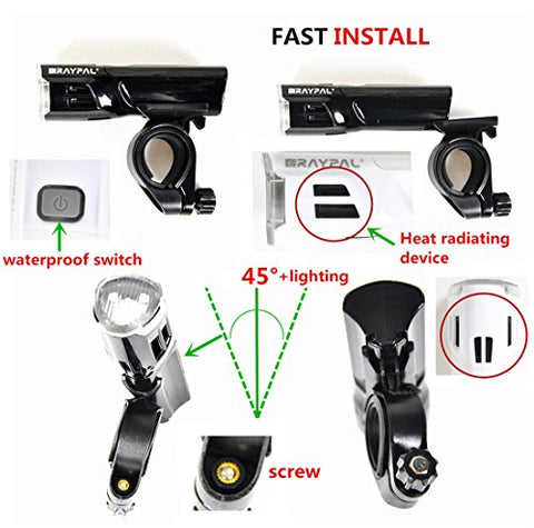 Benran Ultra Bright Headlight Taillight for Bicycle - Gasbike.net