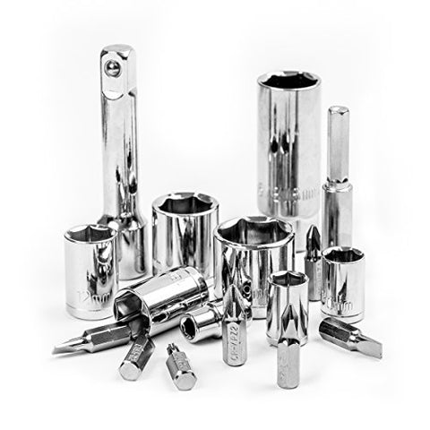 DEKOPRO 168pcs Socket Wrench Auto Repair Tool Combination Package Mixed Tool Set Hand Tool Kit with Plastic Toolbox Storage Case (168PCS) - Gasbike.net