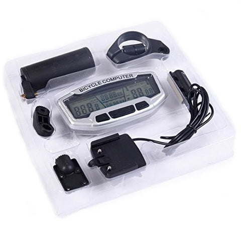 Safstar LCD Bicycle Bike Cycling Computer Odometer Speedometer Velometer With Backlight - Gasbike.net