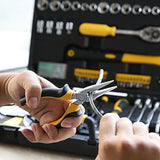 DEKOPRO 128 Pieces Tool Set--General Household Hand Tool Kit, Auto Repair Tool Set, with Plastic Toolbox Storage Case (128PCS) - Gasbike.net
