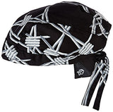 ZANheadgear 100% Cotton Road Hog Flydanna Bandanna, Wavy American Flag - Gasbike.net